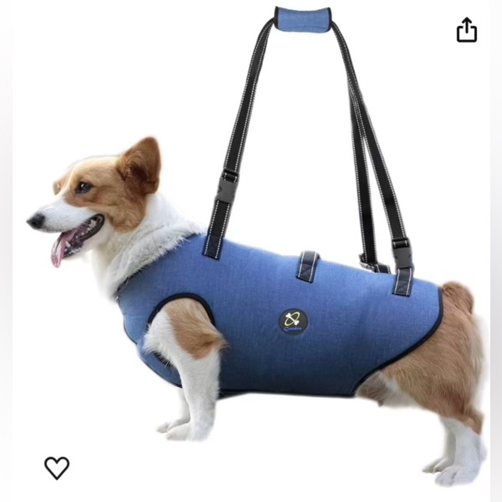 Coodeo Dog Lift Harness, Pet Support & Rehabilitation Sling Blue